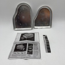 Vintage 1973 Wilton Grand Piano Cake Pan Set of 2 Pans picture