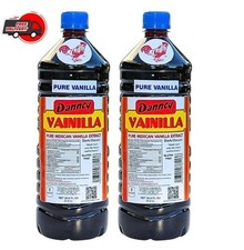 Two (2) Danncy Pure Mexican Vanilla Extract - Dark Color (1 Liter each) 2 PACK picture