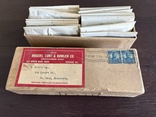 Rare 1930s Jeweler’s Gem Lot Roger’s Lunt Original Mail Box 5c Roosevelt Stamp picture
