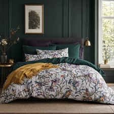 NEW Anthropologie Multicolor Botanical Boho Queen Bedding Duvet Sham Case Set picture