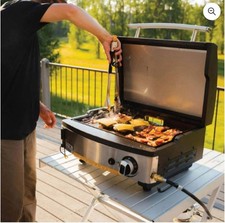 HALO Elite1B 1-Burner Tabletop Propane Gas Griddle w/ Cover Black 500°F picture