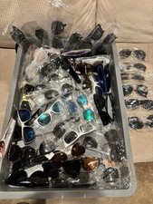 Lot Of 50+ Unbranded & Mixed Brand Sunglasses Unisex OS Retro Sport Bundle picture