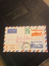 Papua New Guinea 1960 Registered Airmail Cover KAIRUKU R3065 to Brother George picture