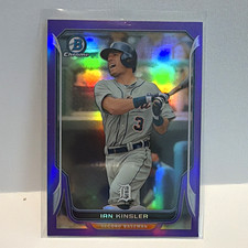 Topps 2014 Bowman Chrome Ian Kinsler Tigers #103 Purple Refractor /150 picture