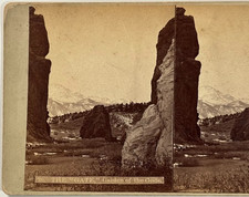 The Gate” Garden of the Gods Colorado – Antique Stereoview by Chas. Weitfle picture