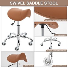 Saddle Stool with Versatile & Modern Design, Heavy Duty & Stable, Easy Assembly picture