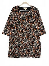 Seasalt Cornwall Womens 18 Port Gaverne Needlecord Tunic Organic Cotton Floral picture
