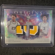 2025-26 Origins | OPAL DUAL MEM MICHIGAN | YAXEL LENDEBORG/ELLIOT CADEAU (#/15) picture