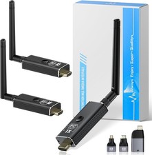 Moman Wireless HDMI Transmitter + 2 Receivers 4K/1080P HD Output for PC/TV Box picture