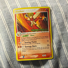 Nintendo Blaziken 3/106 EX Emerald Holo Rare English HP 110 Stage 2 2005 picture