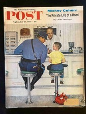 The Saturday Evening Post September 20, 1958 Norman Rockwell Runaway Boy picture