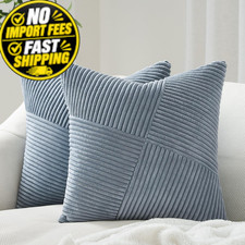 Topfinel Dusty Blue Throw Pillow Covers 20