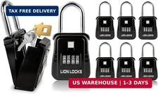 Lion Locks 1500 Key Lock Box with Code, Lockbox for Keys Outdoor, Realtor Lock B picture