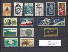 1967 US Commemorative Year Stamp Set #1323-1337 MINT NH picture