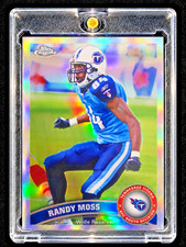 Randy Moss TENNESEE TITAN CHROME REFRACTOR NEAR MINT picture