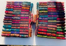 3x3 inch Handmade Paper Journal Sari Miniature Diary  Lot Of 200 Pcs Mix Pattern picture