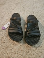 Joybees Women's Lakeshore Sandal Solid Black/Black Size 10 picture