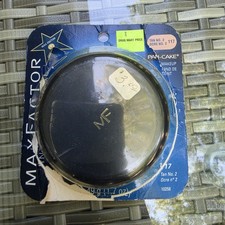 Vtg Max Factor Pan-Cake Makeup 117 Tan No 2 1.7oz New Sealed Original Card NOS picture
