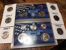 16 COIN SET OF 2026 W/LATEST QUARTERS DOLLAR -NICKEL W/ 2025 CENT   picture