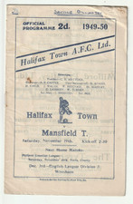 1949/50 HALIFAX TOWN v MANSFIELD TOWN picture