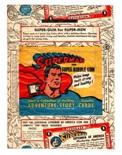 1940 Gum Inc. R145 Superman Gum Wax Pack Rookie Year Wrapper VERY SCARCE picture