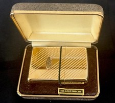 MINT UNFIRED Vintage AMF 10 Year Service Zippo Lighter 10K Gold Emblem Box RARE picture