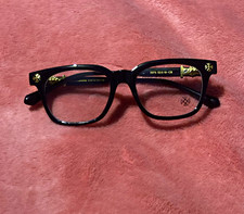 Chrome Hearts 2273 53-18-138 Black Full Rim Eyeglass Frames Made in Italy picture
