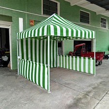 10x10 Pop up Carnival Canopy Tent Vendor Booth  Sidewall and Half Walls-pickup picture
