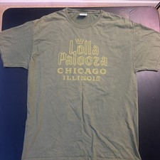 Lollapalooza 2023 Official Shirt Merch Size Xl Dark Green Kendrick Lamar RHCP picture