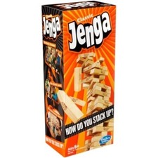 Classic Jenga Game Hasbro Gaming Genuine Hardwood Stacking Tower Fun Ages 6+ NEW picture