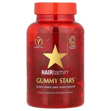 2 X HAIRtamin, Gummy Stars�, Superfruit Medley, 60 Vegan Gummies picture