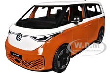2023 VOLKSWAGEN ID. BUZZ VAN ORANGE & WHITE 1/24 DIECAST MODEL BY MAISTO 32914 picture