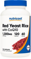 Nutricost Red Yeast Rice with CoQ10 1300mg, 120 120 Count (Pack of 1) picture