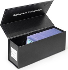 Top Loaders Storage Box for Trading Cards, Vertical Magnetic Closure Sports Card picture