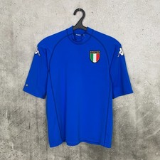 ITALY 2000 2001 HOME FOOTBALL SHIRT KAPPA NATIONAL TEAM JERSEY SIZE L picture