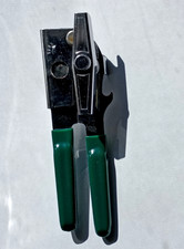 Vintage Swing-A-Way Manual Hand Held Can Opener GREEN Handle Made in USA picture