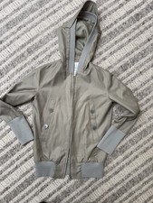 Y’s Yohji Yamamoto silk and wool hooded Jacket Beige Japan Sz 3 Small  picture