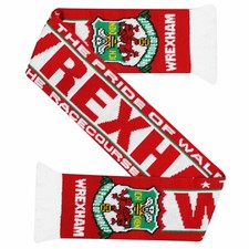 New Wrexham AFC Crest Soccer Fans Scarf, Wrexham Soccer Team Fans Match Scarf picture