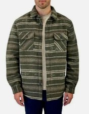 Jachs New York Men’s Wool Blend Sherpa Lined Shirt Jacket (Green, XL) NWT picture