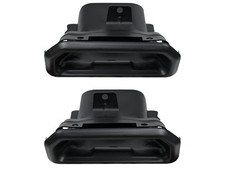 Pair(2) Exhaust Bezels Gloss Black For 2019-2024 Chevy Silverado GMC Sierra 1500 picture