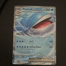 The Pokémon Company Pokemon TCG Wailord ex 016/084 Promo Holo ENG 380HP picture
