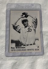 ROY WILKINSON 1975 TCMA 1919 CHICAGO WHITE SOX / BLACK SOX VINTAGE BASEBALL CARD picture