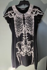 KILLSTAR Collared Skeleton Dress Small picture