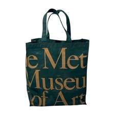 Vintage 1970’s Metropolitan Museum of Art New York Tote Bag Green 12”x14” RARE picture