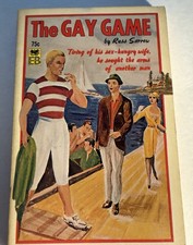 THE GAY GAME - 1965 RUSS SARROW VINTAGE PULP NOVEL GAY INTEREST picture