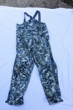 SITKA Fanatic Lite Bibs Men's Large Optifade Elevated II Hunting Fleece 50126 picture