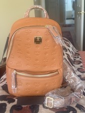 MCM Aren Leather M Sling Bag NWT $890 Roasted Pecan picture