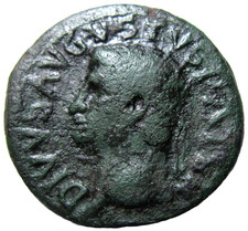 DIVUS AUGUSTUS, 27 BC - 14 AD. AE AS. STRUCK BY TIBERIUS, ROME, CIRCA 22-30 AD. picture