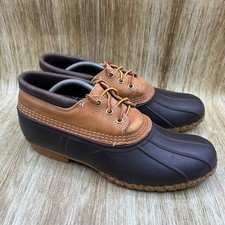 L.L. Bean Bean Boots Gumshoe Men's Size 11 Brown Tan Low Duck Boots 12653 picture