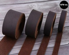 Full GrainTooling Leather Sable Brown Cowhide Crafts,pree cut 6''x6''to30''x30'' picture